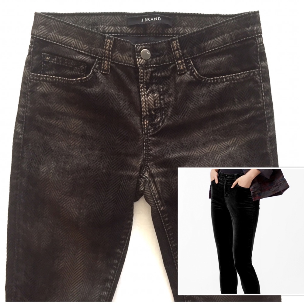 J Brand Velvet Patterned Jeans